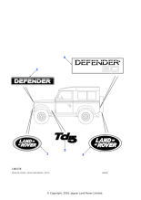 MXC6402 - Land Rover Badge-grille