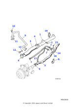 EAC32151 - Jaguar Land Rover Hose clip