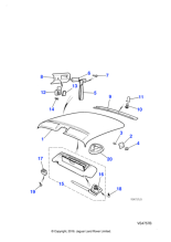 HMD1084AAAEE - Jaguar Sunvisor support clip