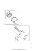 602061 - Land Rover Nut-connecting rod