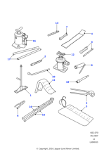 219704 - Land Rover Roll-tool stowage