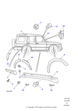 DCB500070PMA - Land Rover Finisher assembly-windscreen A post