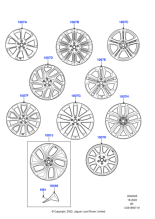 LR167475 - Land Rover 23" Forged Style 5128, Dark Grey Gloss with Carbon Fibre inserts