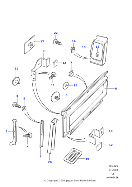 MWC5763LOY - Land Rover Fastener-fir tree