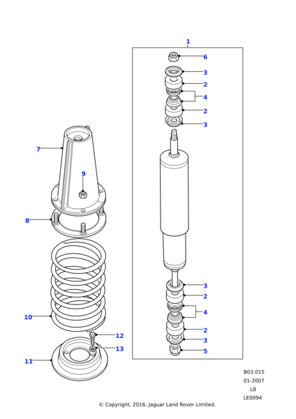 RYH501080 - Land Rover Nut - Hex.