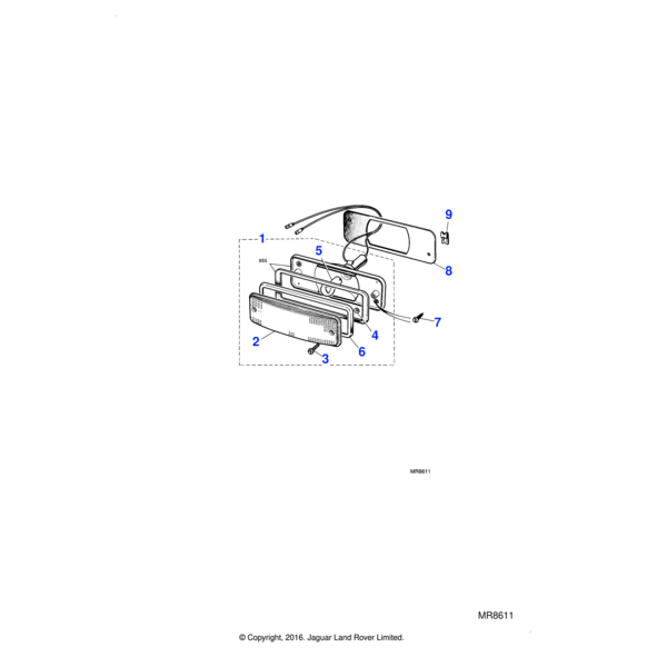37H8759J - Jaguar Lens and gasket