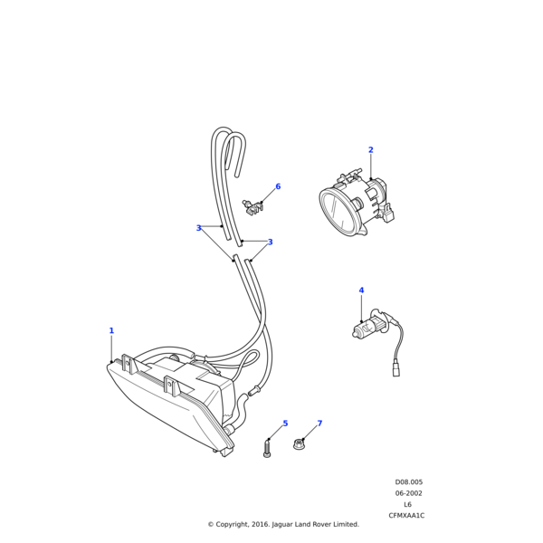 13H8361L - Land Rover Clip