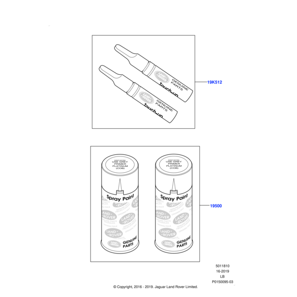 LR005713 - Land Rover Paint Kit - Aerosol Can