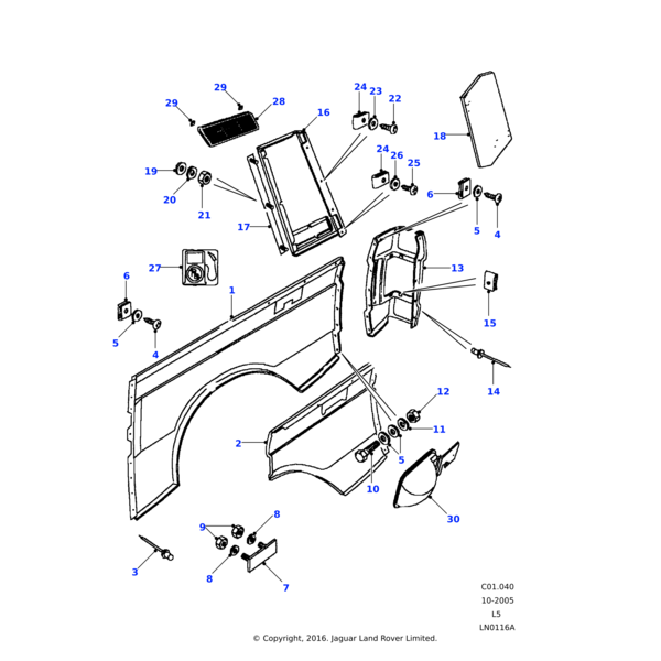 255207 - Land Rover Screw