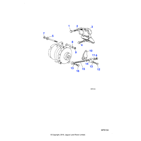 SH108251 - Jaguar Land Rover Hexagon head setscrew