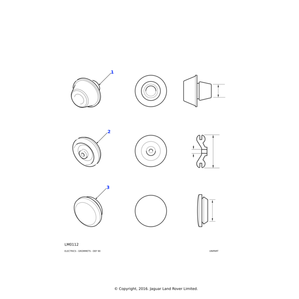233243 - Jaguar Land Rover Grommet