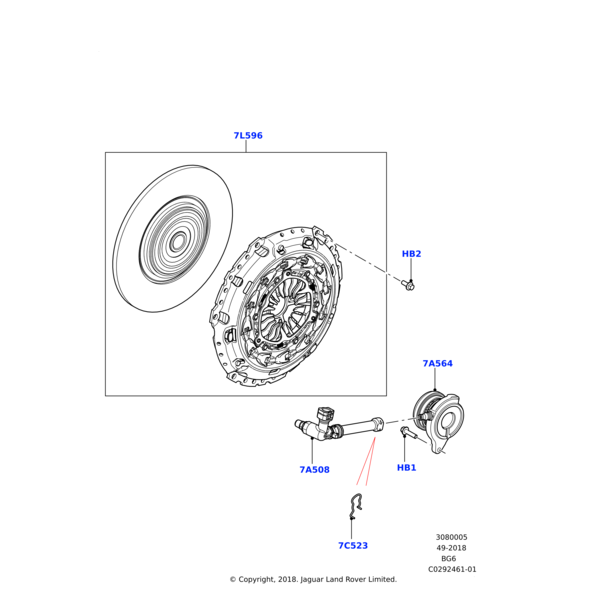 LR072974 - Land Rover Bolt