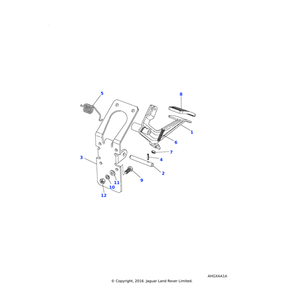 11H1781L - Land Rover Pad-lever-pedal
