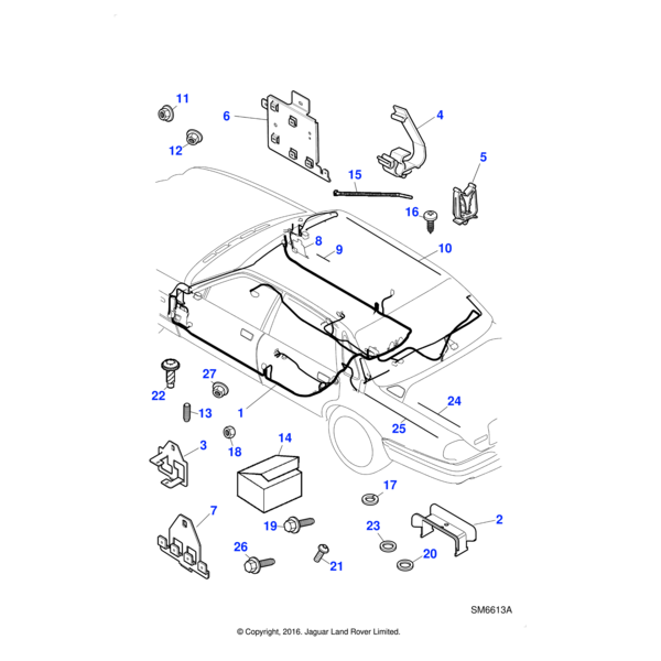 AA610051J - Jaguar Flanged head screw