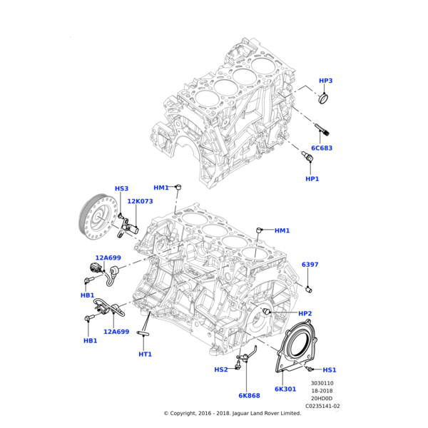 LR000622 - Land Rover Bolt