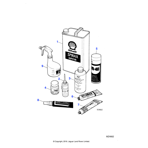 37H6082J - Jaguar Brake cleaning fluid