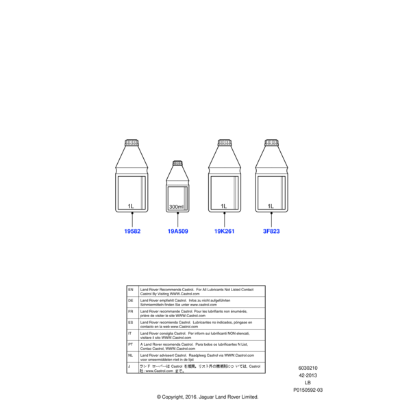 LR003136 - Land Rover Fluid - Transmission