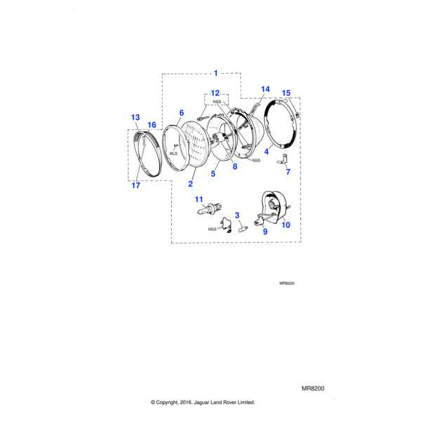 515218J - Jaguar Securing plate