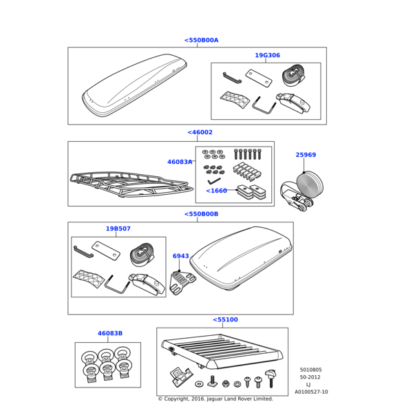 LR005335 - Land Rover Kit - Fixing Parts