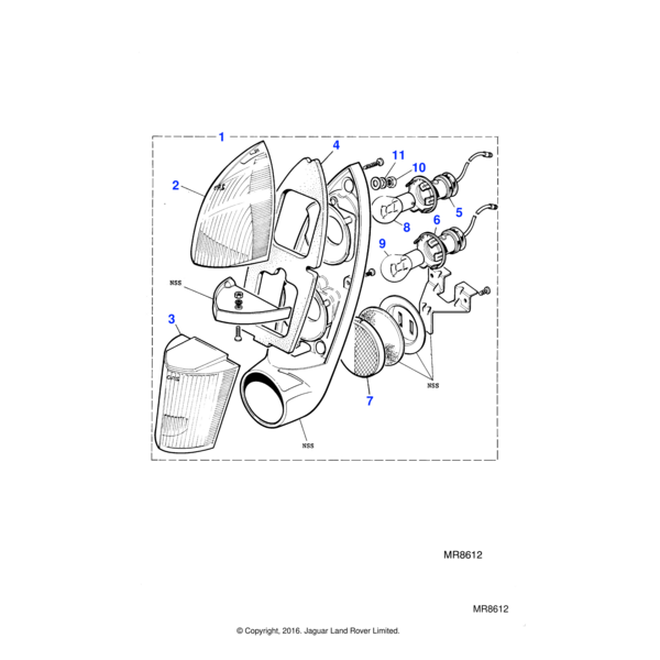 264782J - Jaguar Bulb holder