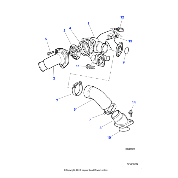 AJ83736 - Jaguar Torx head screw