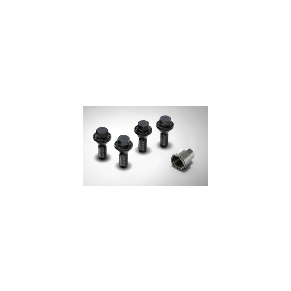 LOCKING WHEEL BOLTS, SILVER FINISH