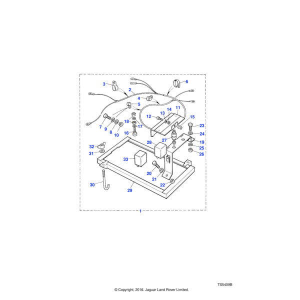 392701 - Land Rover Frame assembly-battery box