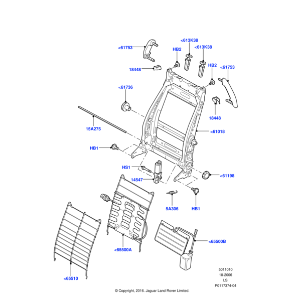 HGF500030 - Land Rover Retainer - Spring