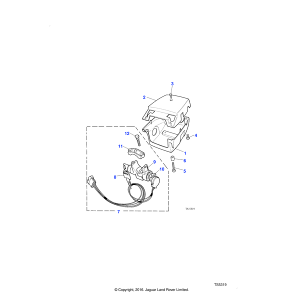 390299 - Land Rover Cowl-upper half left hand indicator system
