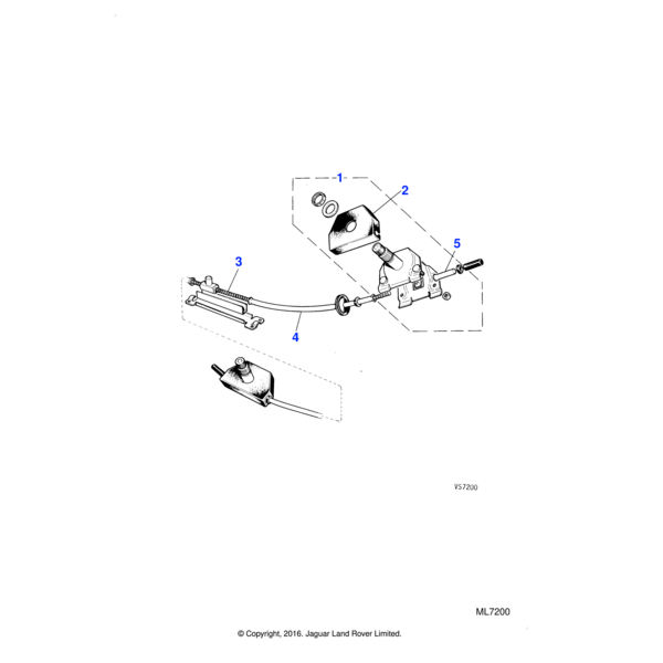AAU1498 - Jaguar Wiper motor rack