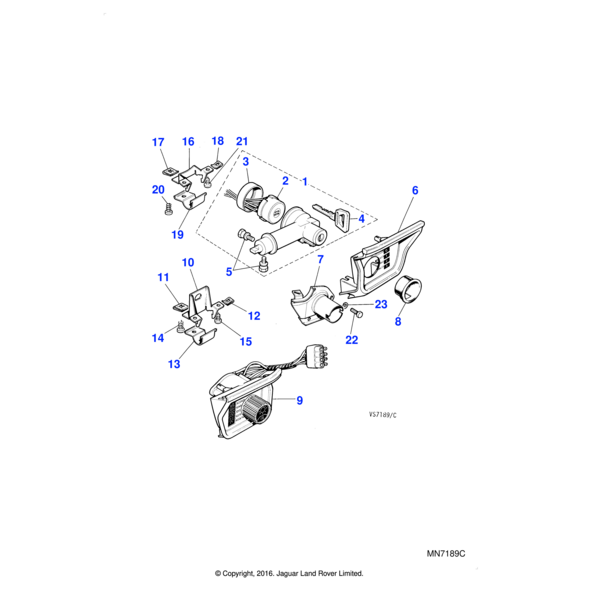 37H7193J - Jaguar Key blank