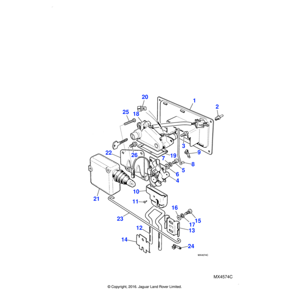 C724 - Jaguar Shakeproof washer