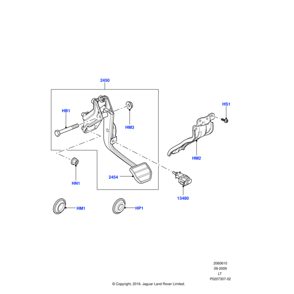 FN110041 - Jaguar Land Rover Flange nut