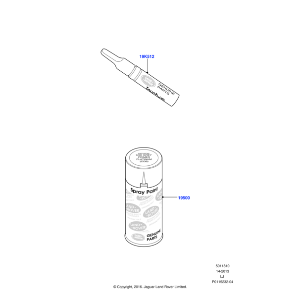 LR005723 - Land Rover Paint Kit - Pencil
