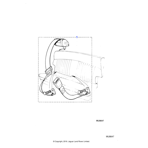BAC9059 - Jaguar Seatbelt