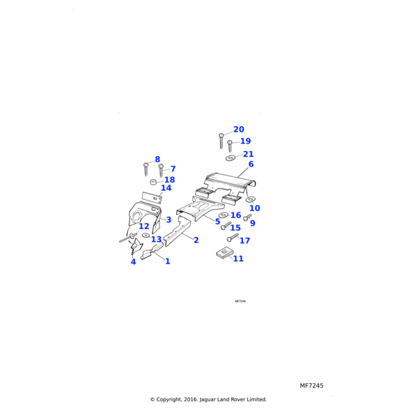 AW608081 - Jaguar Land Rover Pan head screw