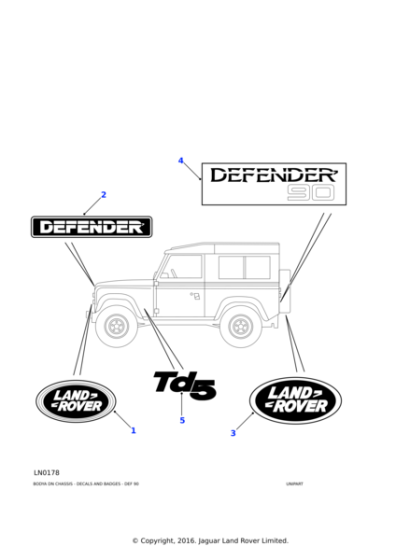 MXC6402 - Land Rover Badge-grille