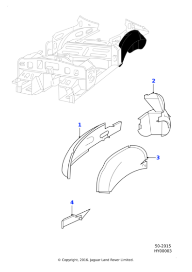 BD15983 - Jaguar Reinforcement panel