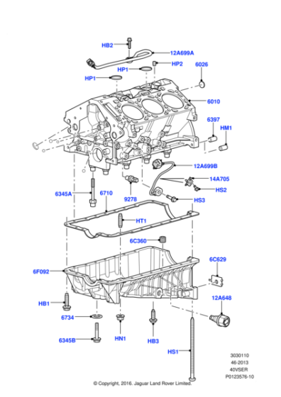 1025228 - Land Rover Gasket - Oil Pan