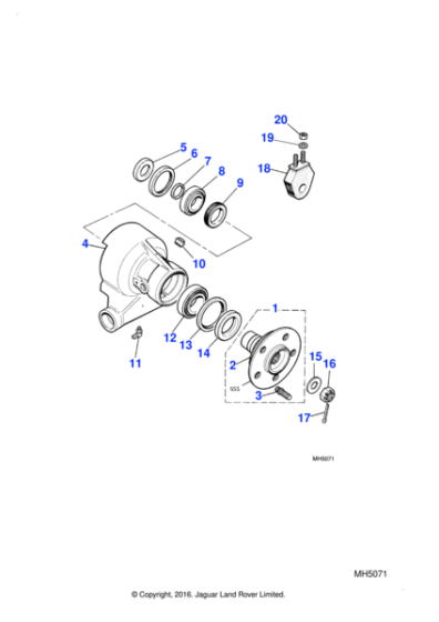 C18124 - Jaguar Hub cap carrier
