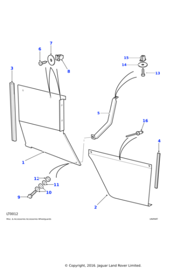 AFU1218L - Land Rover Washer-Plain