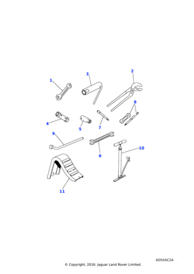 230736 - Land Rover Spanner-tool kit