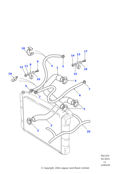 239600 - Land Rover Clip-cable