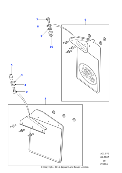 Mudflap - 90 – RH Rear