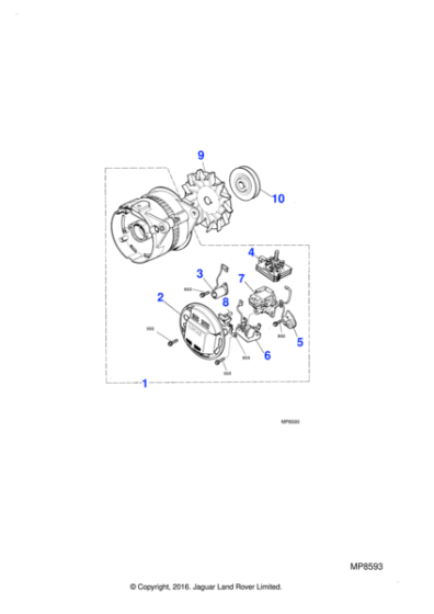 AAU2870 - Jaguar Alternator regulator