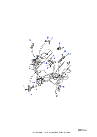 RTC6551 - Land Rover Kit-high tension leads ignition