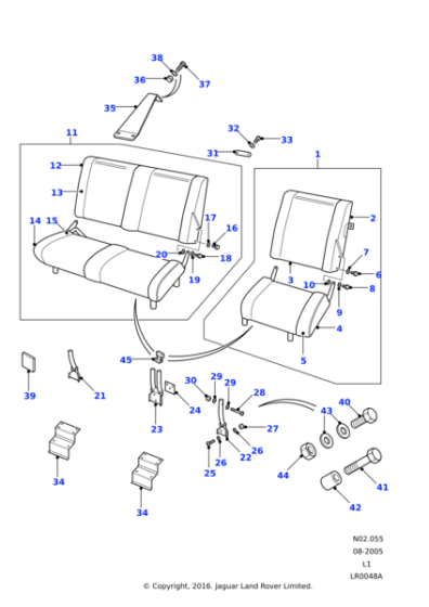 315264 - Land Rover Clip-trim retention