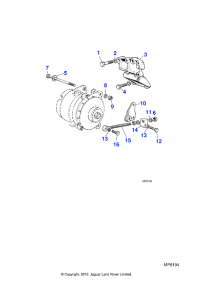 SH108251 - Jaguar Land Rover Hexagon head setscrew