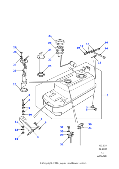 ARA1502L - Land Rover Gasket-fuel gauge sender unit