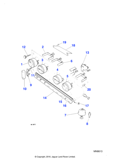 148876J - Jaguar Voltage regulator